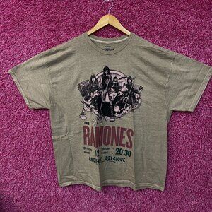 Ramones Belgique Concert Art Graphic T-shirt XL